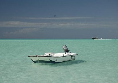 You can rent a skiff and cruise to uninhabited islands like Ft. George Cay.